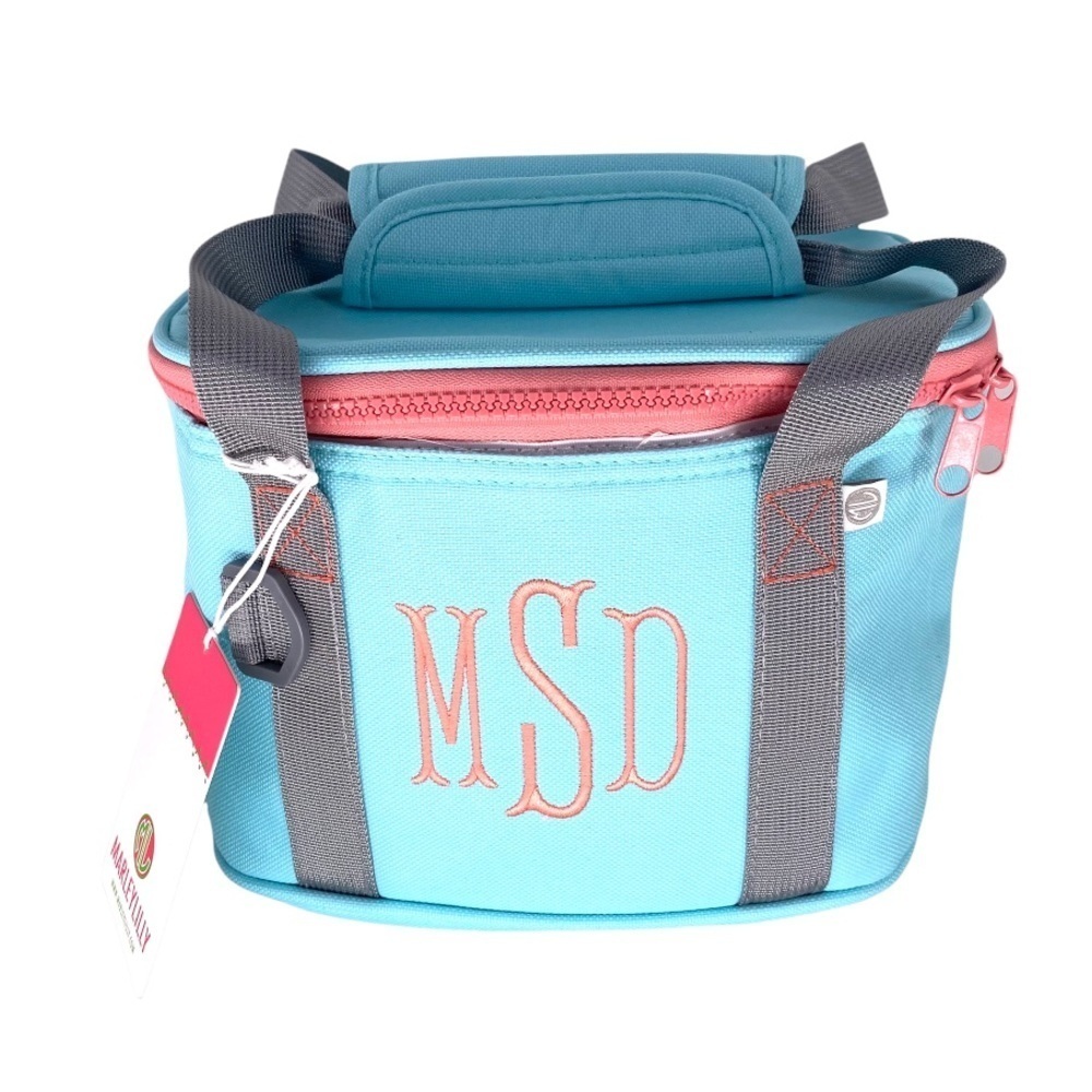 Marleylilly Monogrammed Personalized Cooler Bag w/ Initials MSD - One Size